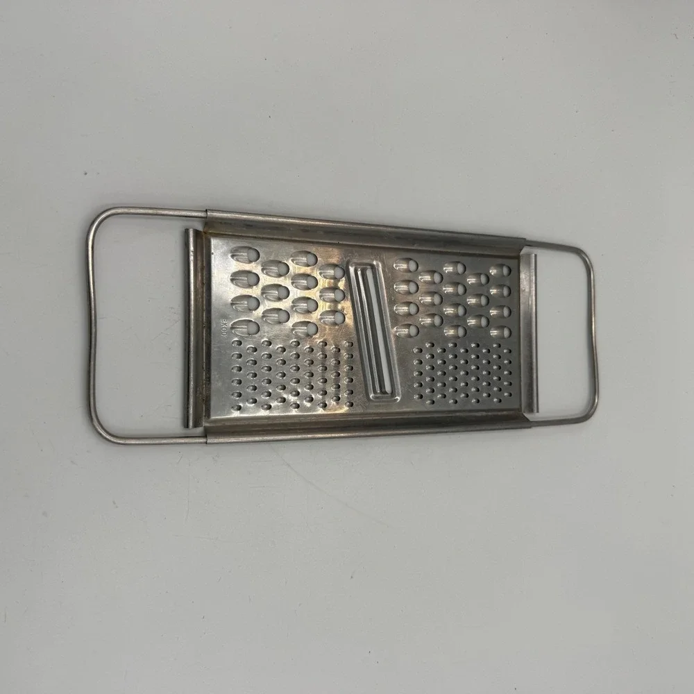 Vintage EKCO Stainless Steel Flat Grater Slicer Multi Purpose Kitchen Tool
